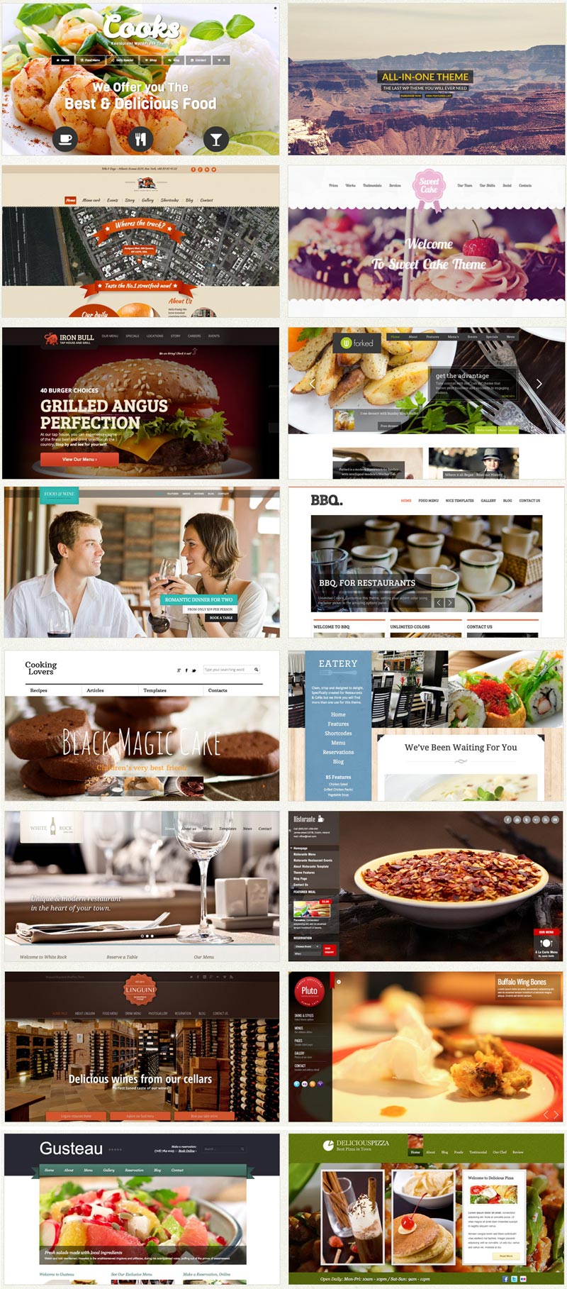 restaurant web design service